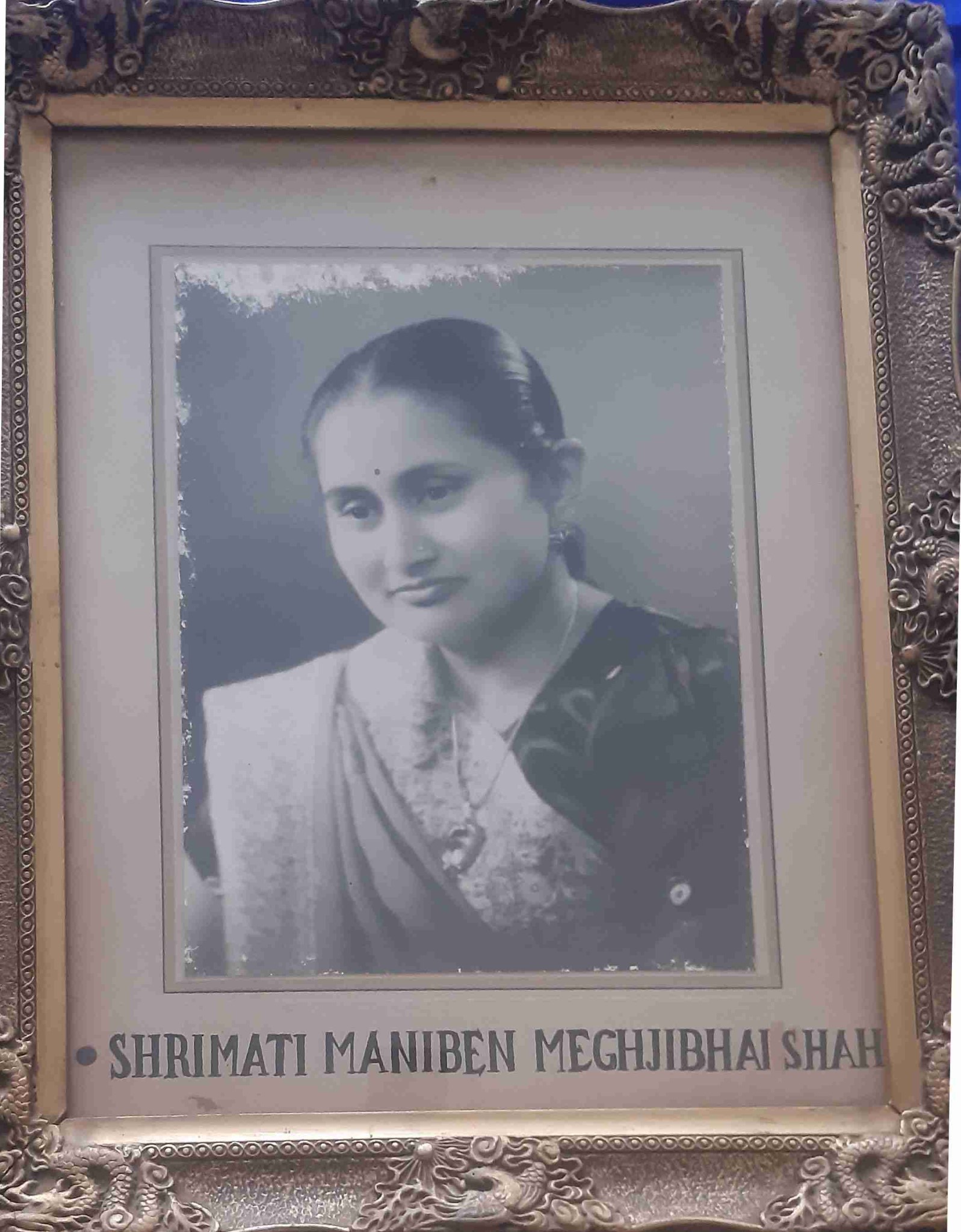Shrimati Maniben Meghubhai Shah - Founder of M.M SHAH Primary and Junior School